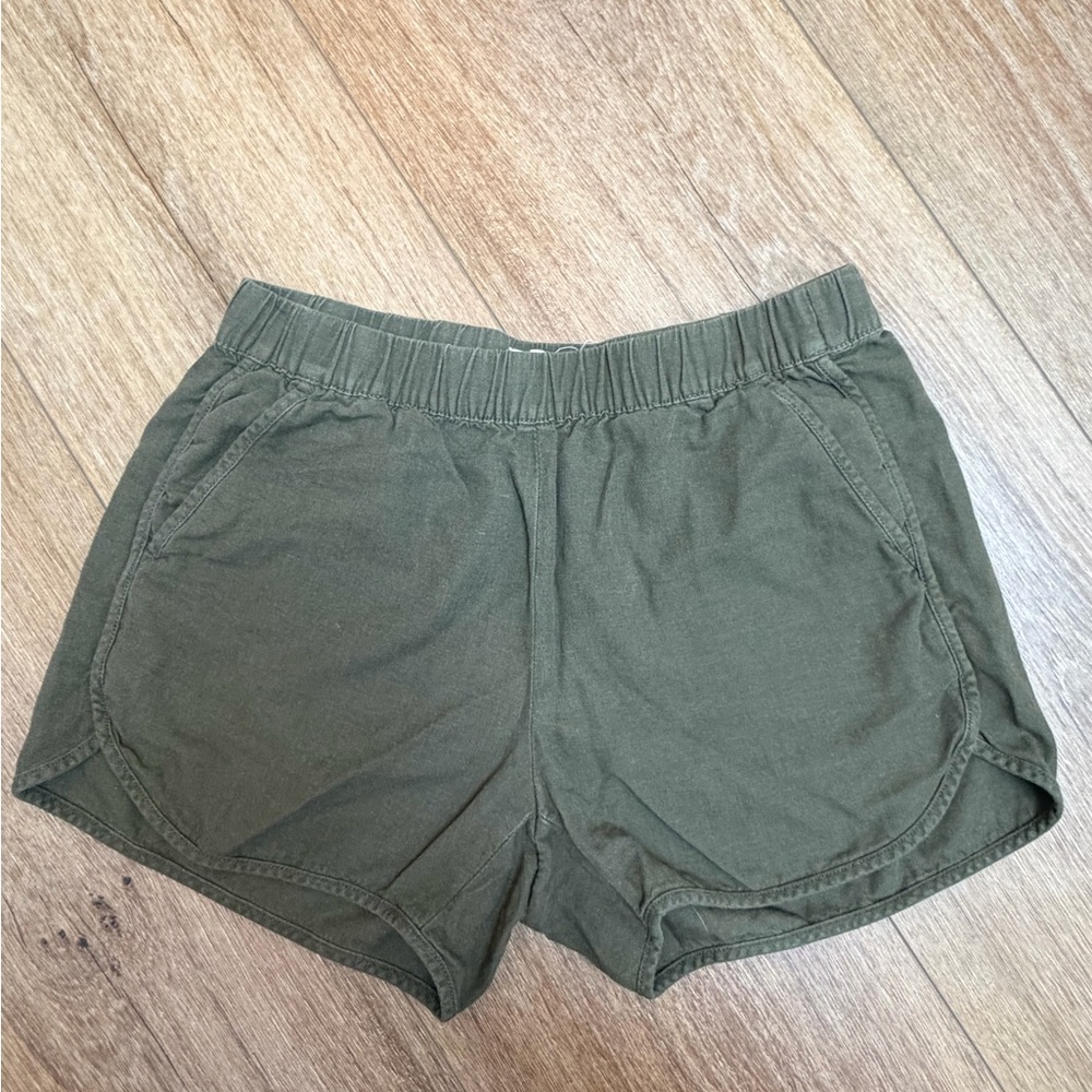 Madewell Olive Athletic Shorts
